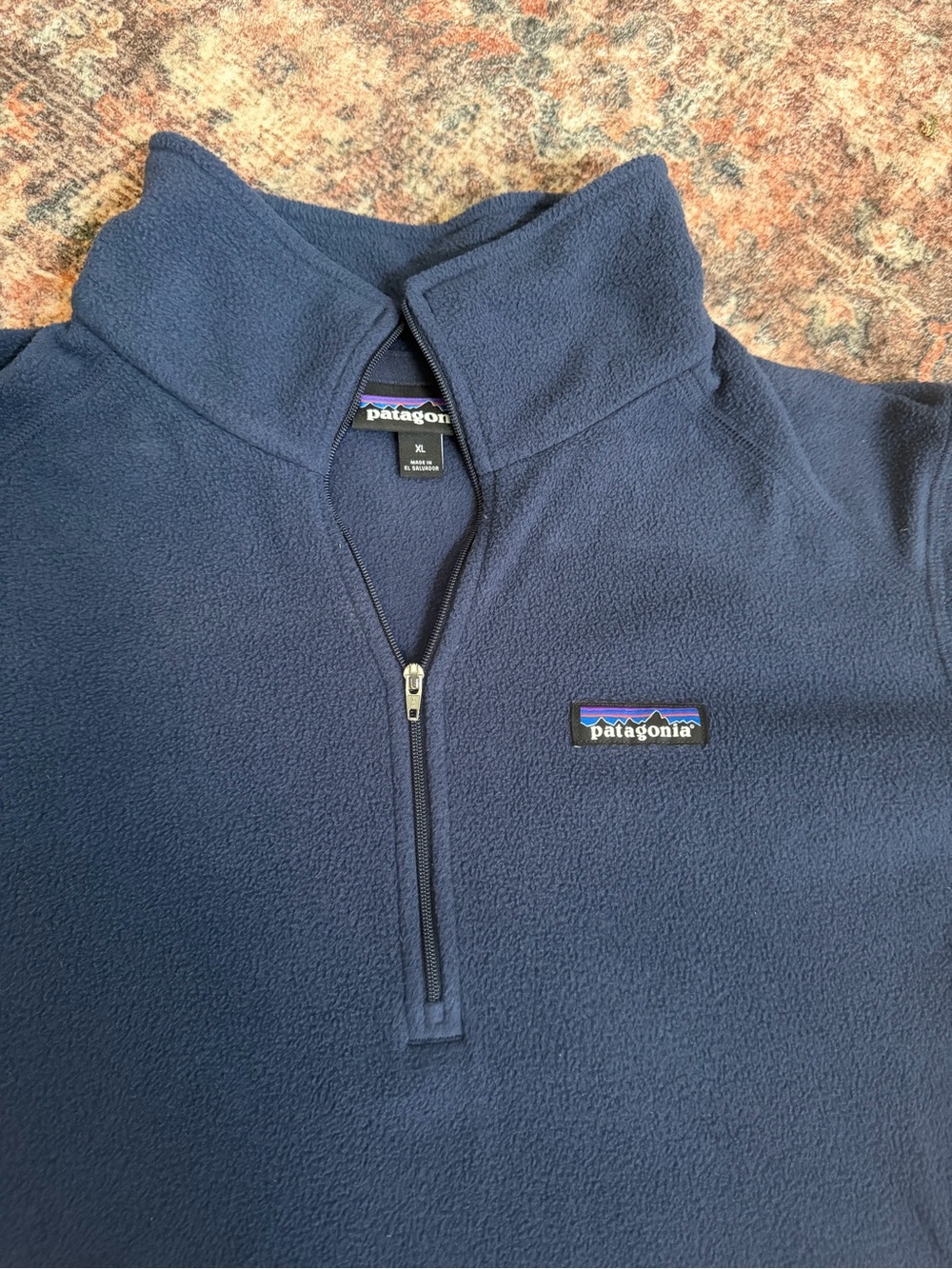 Patagonia Men’s Navy Half-Zip Fleece Pullover